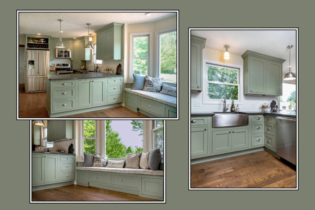 Collage of Williamston kitchen remodel