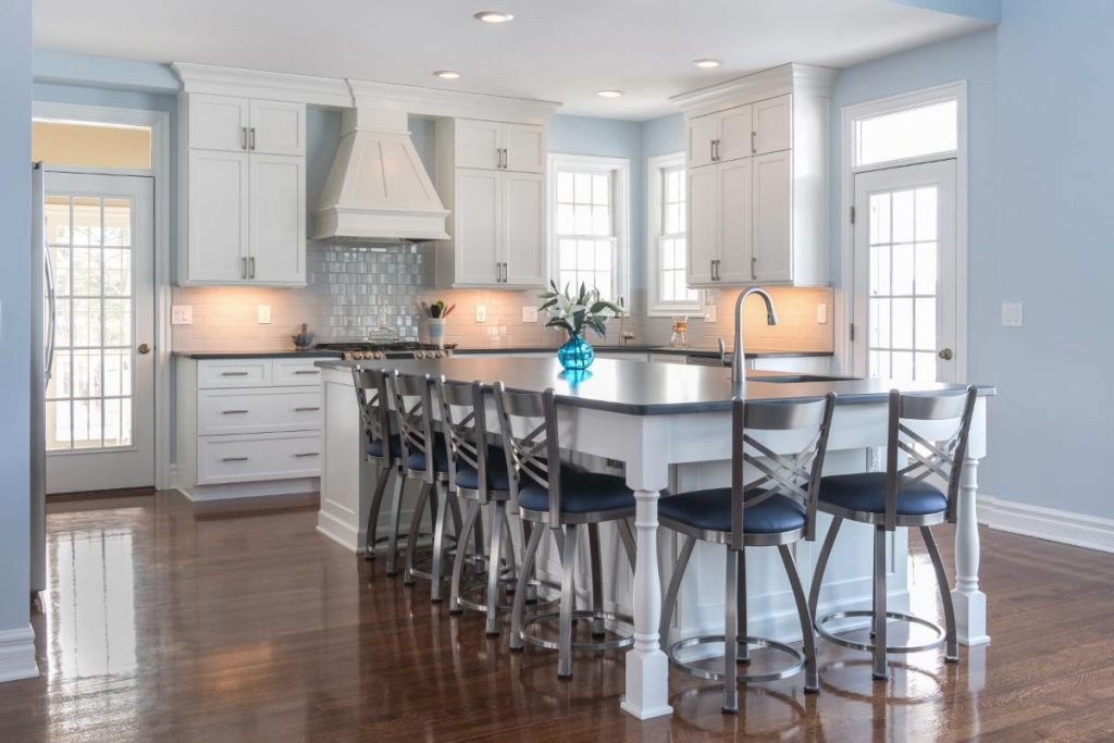 New kitchen design and remodel with large island