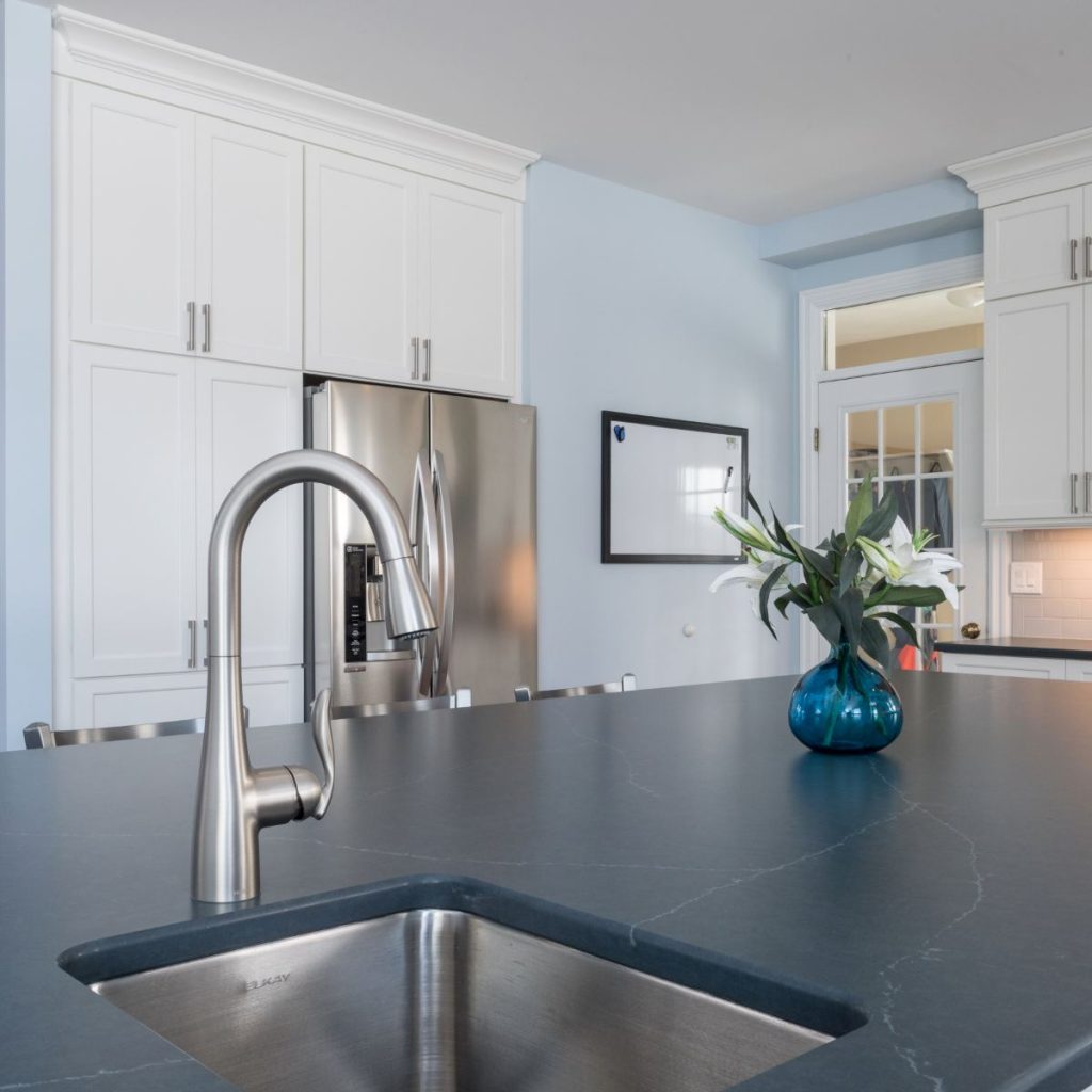 Stainless steel undermount kitchen island sink
